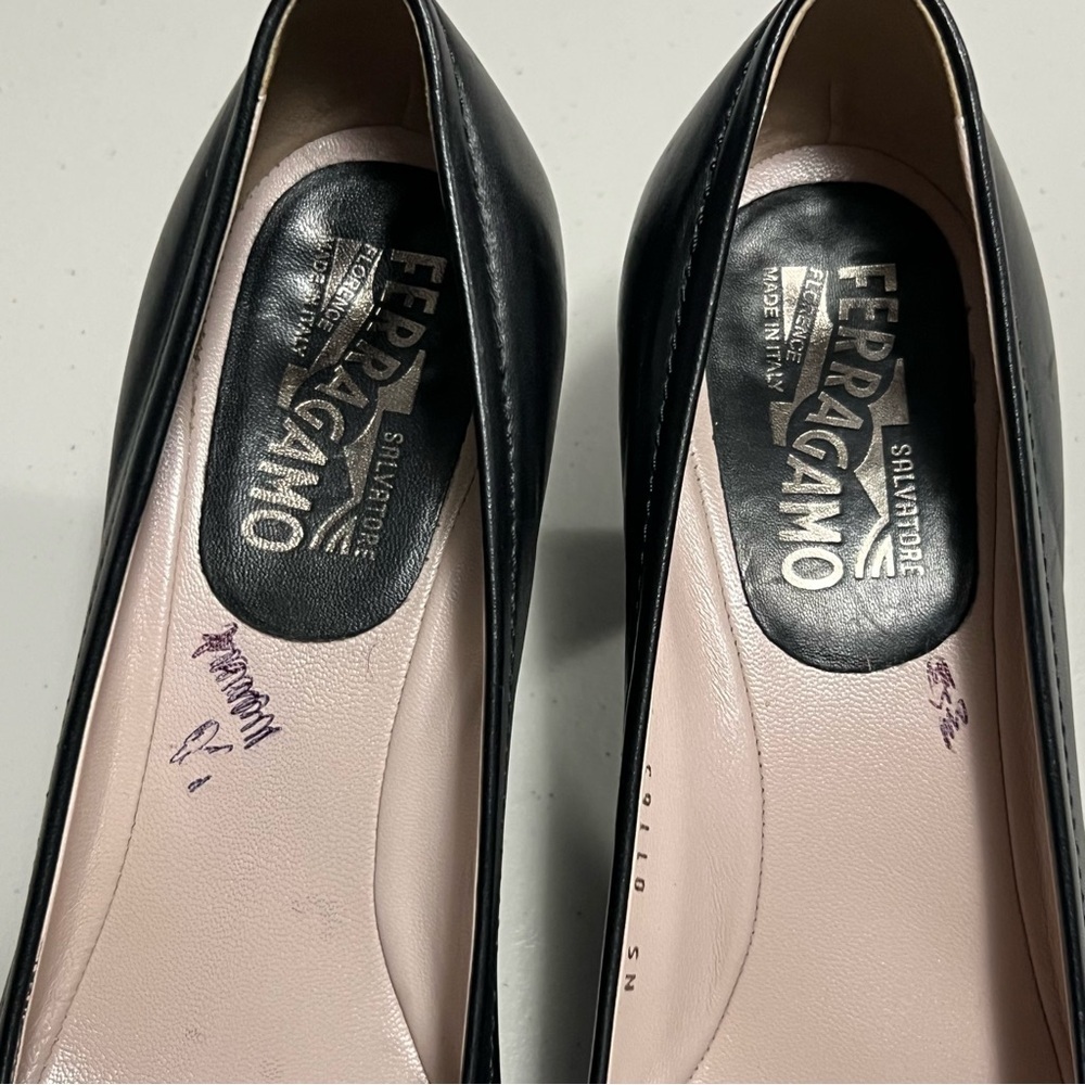SALVATORE FERRAGAMO Cap Toe Heels with Dust Bag - Picture 6 of 14